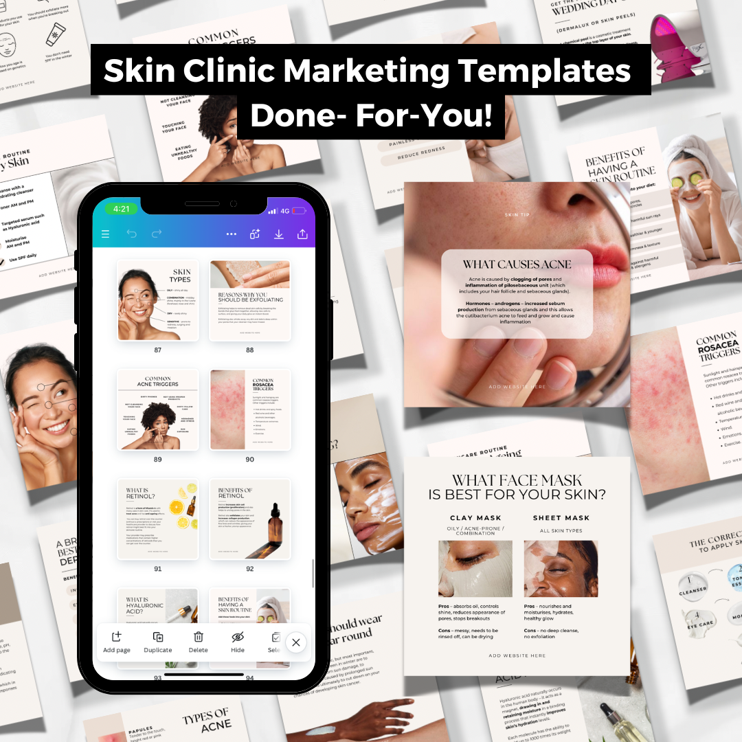 Skin Clinic- Over 350 Social Media Templates