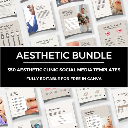 Aesthetic Clinic- Over 350 Social Media Templates