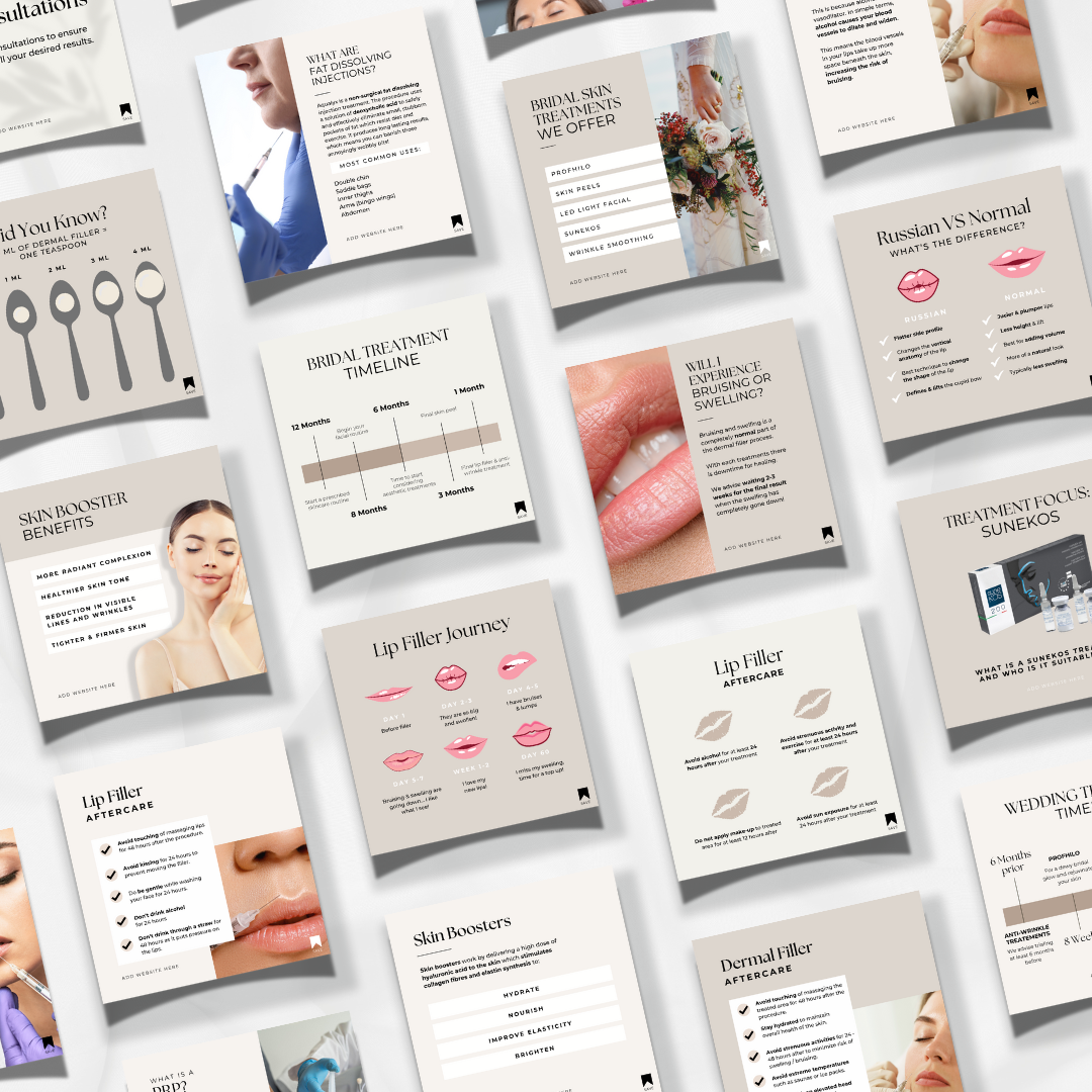 Aesthetic Clinic- Over 350 Social Media Templates