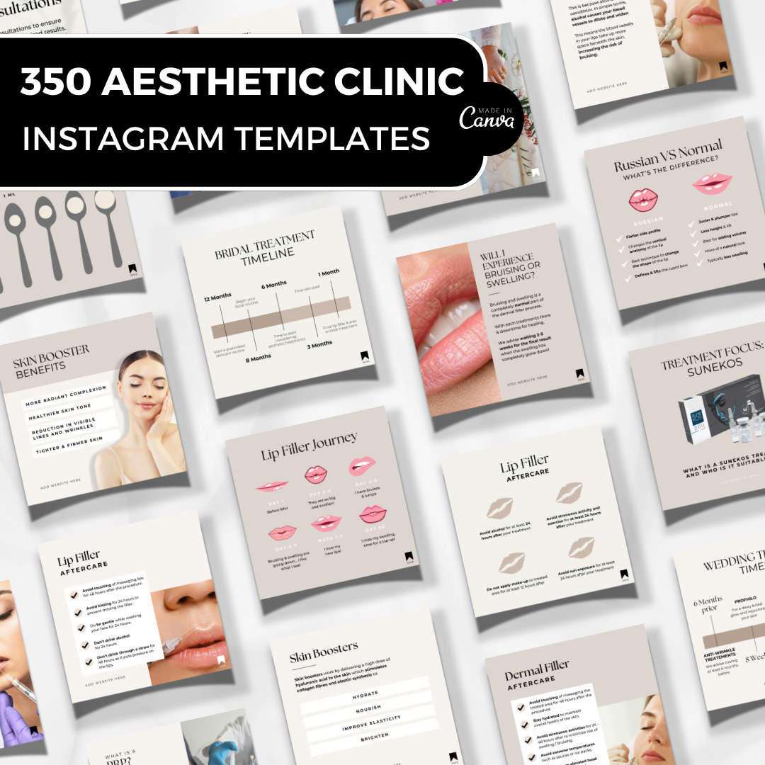 Aesthetic Clinic- Over 350 Social Media Templates