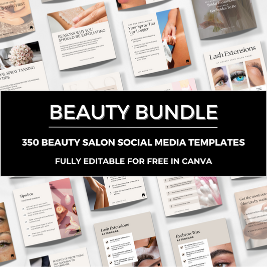 Beauty Salon- Over 350 Social Media Templates