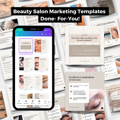 Beauty Salon- Over 350 Social Media Templates