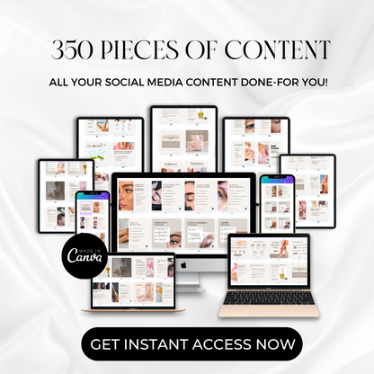 Beauty Salon- Over 350 Social Media Templates