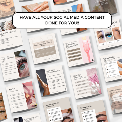 Beauty Salon- Over 350 Social Media Templates